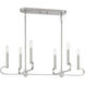 Summit 6 Light 32 inch Brushed Nickel Island Light Ceiling Light